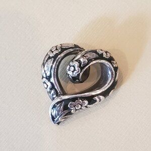 Sterling Heart Loop Pendant